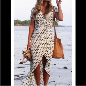 Pretty diamond patterned midi maxi dress