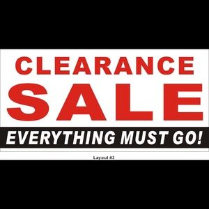 Everything must go