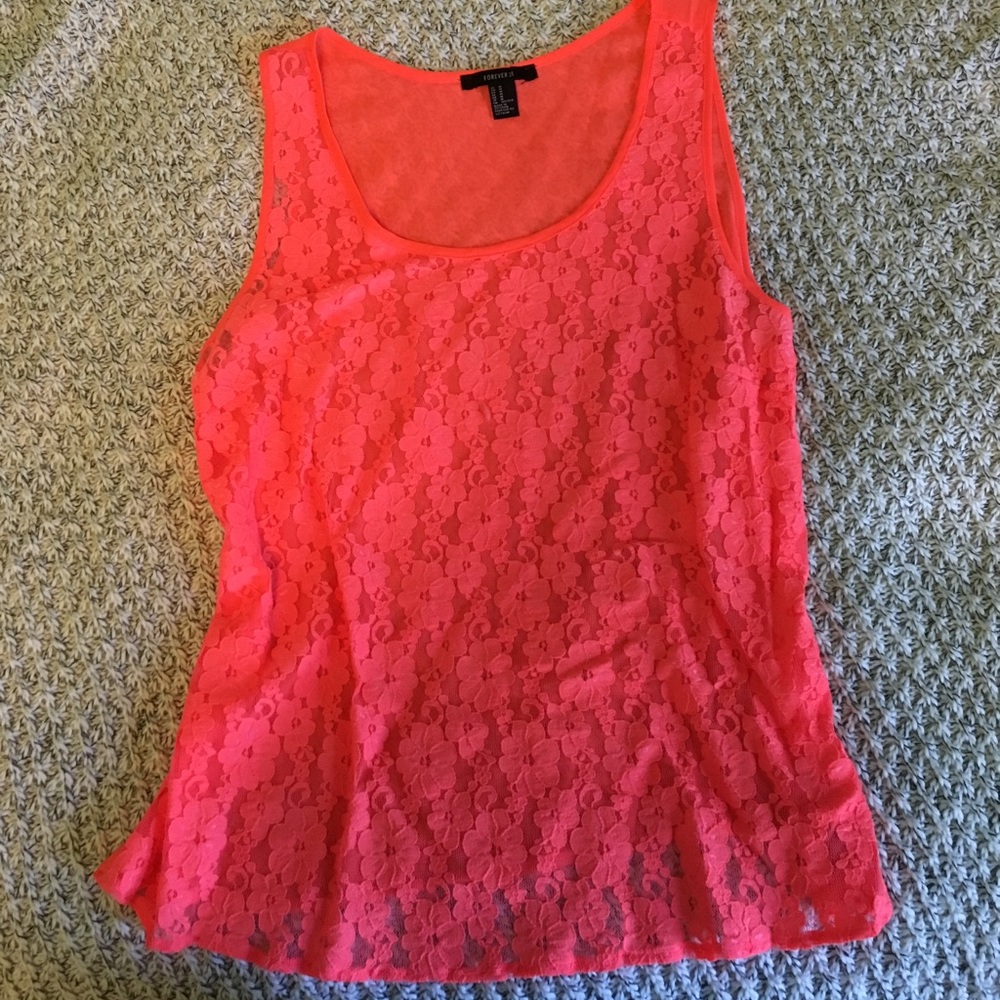 Lace tank top