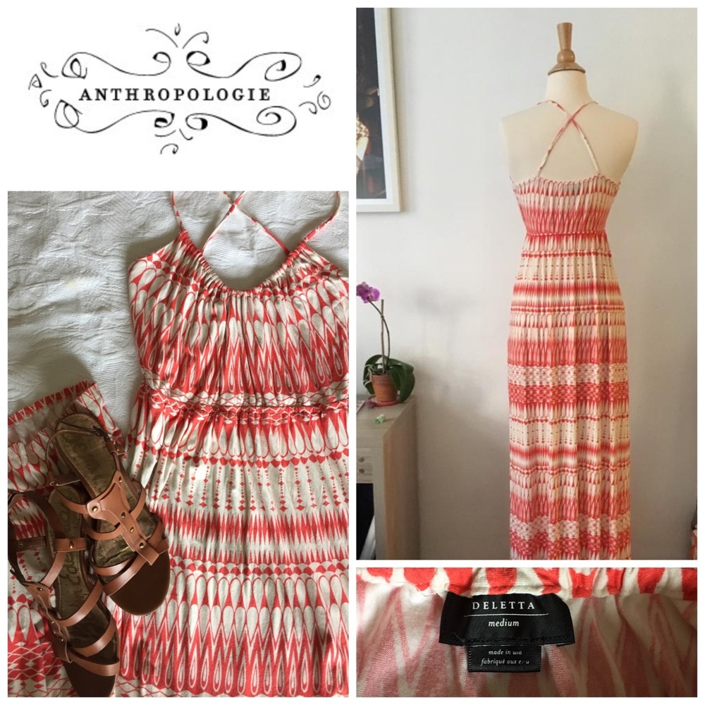 Orange maxi by Deletta for Anthropologie