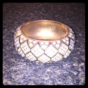 Bebe rhinestone cuff bangle bracelet