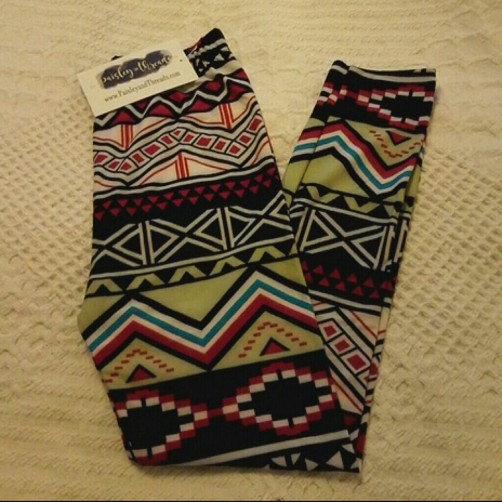 Paisley and Threads Kids Geometric Leggings