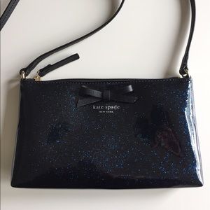 Kate Spade Mavis Blue Sparkle Purse