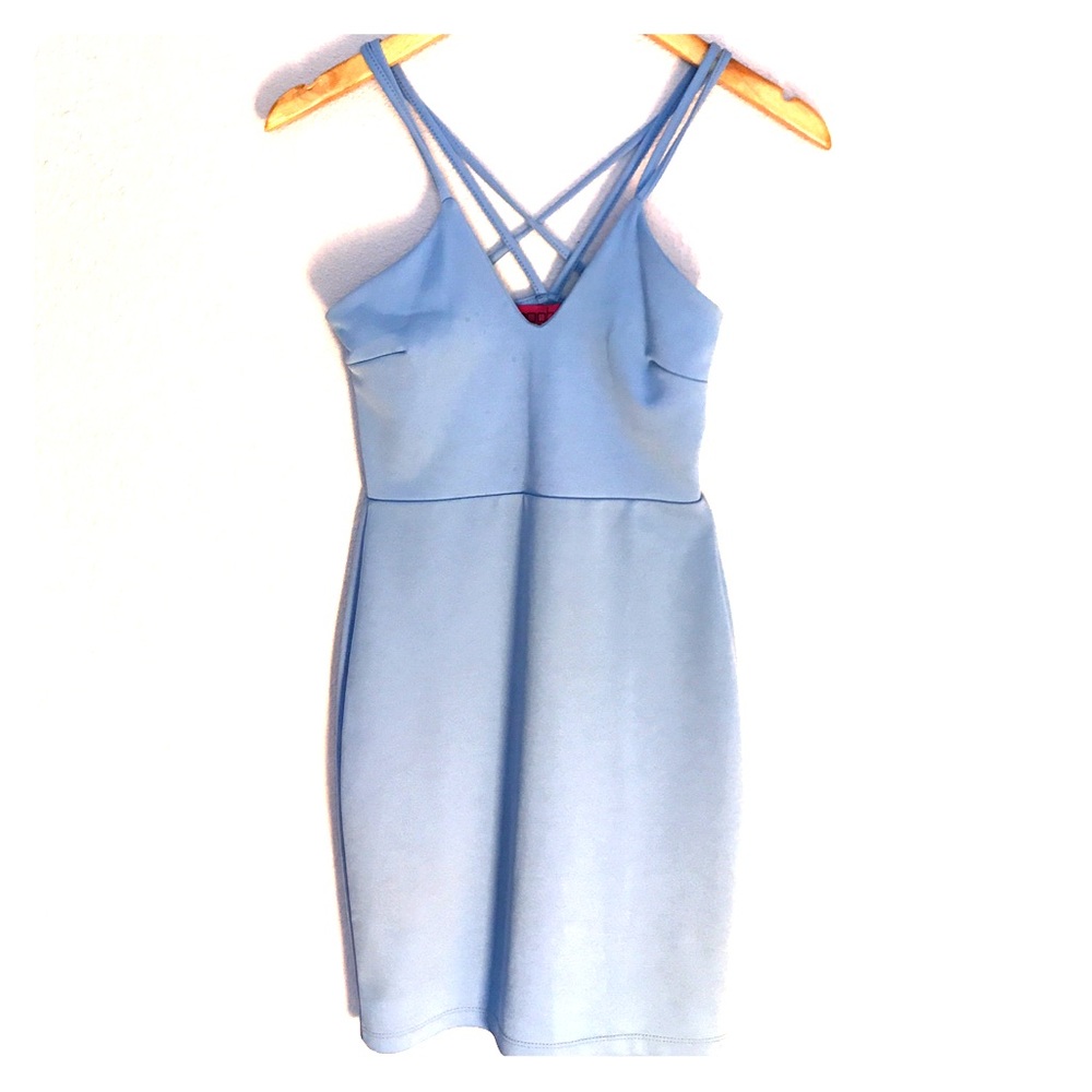 Light blue mini dress
