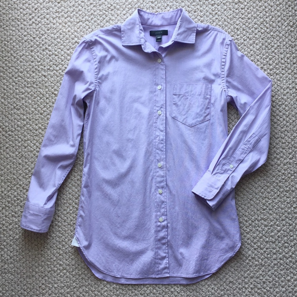 J Crew petite end-on-end long shirt - Picture 2 of 4