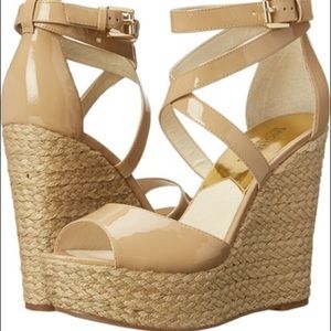 Michael Kors Gabriella Wedge Size 8