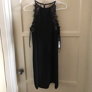 Marc New York Black Cocktail Dress w/ Lace Detail