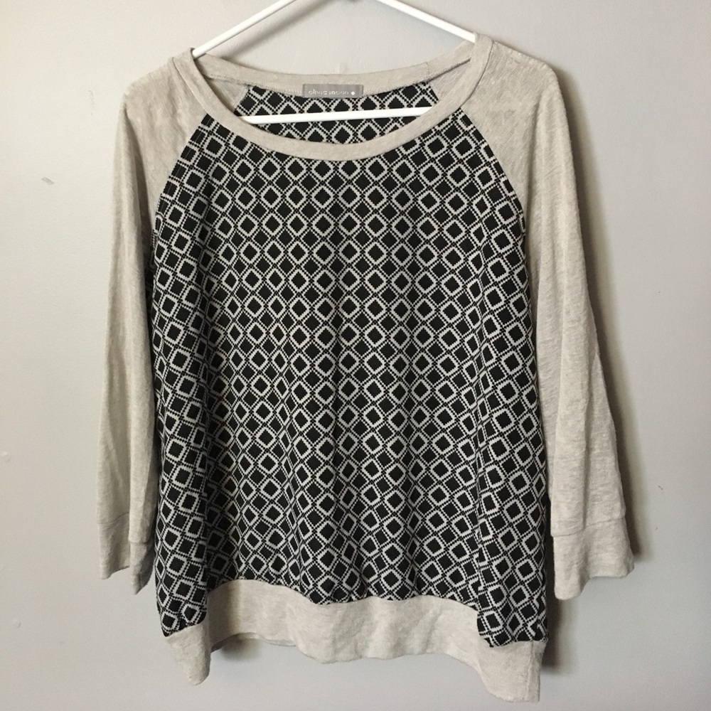 Light Grey & Black Sweater