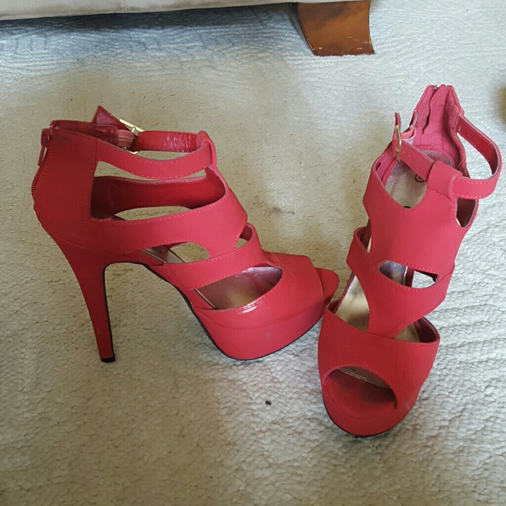 Red Platform Heel