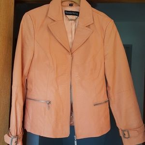 Pamela McCoy, Leather Moto Jacket-small-NWOT