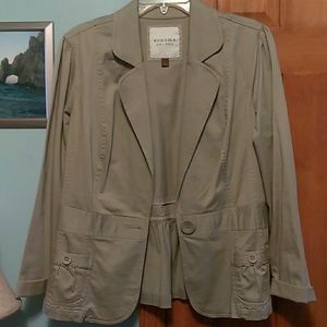 Sonoma blazer khaki tan size large