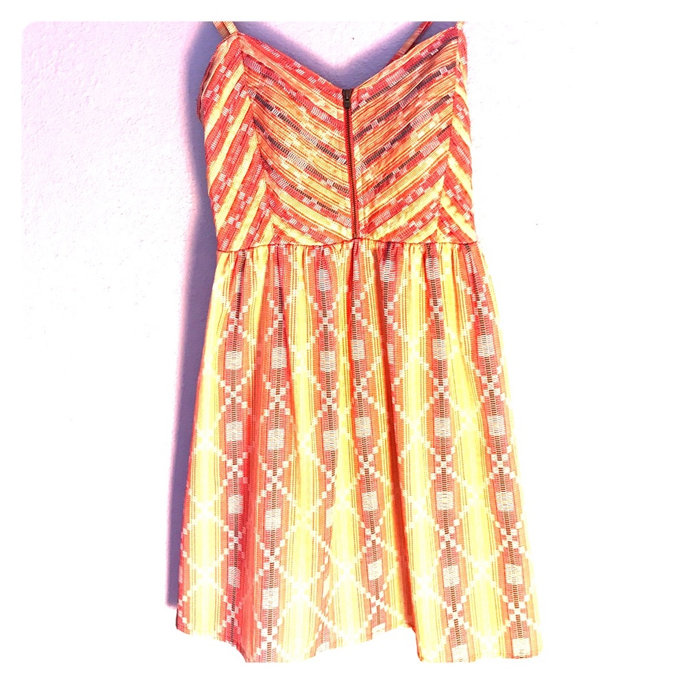 Orange/yellow tribal dress
