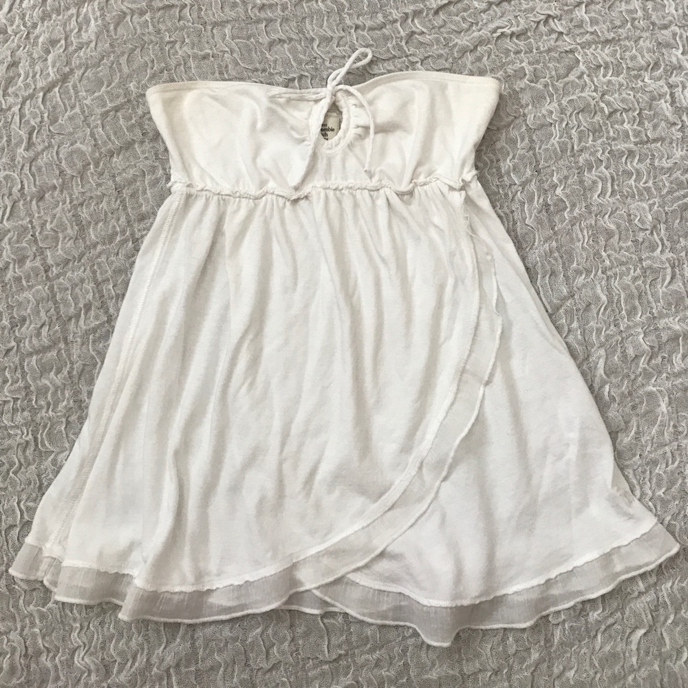 Sleeveless white top