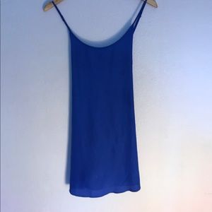 Blue shift dress