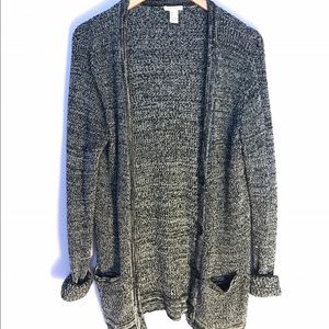 Gray cardigan