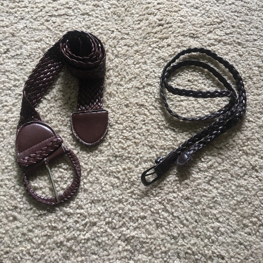 Two brown belts