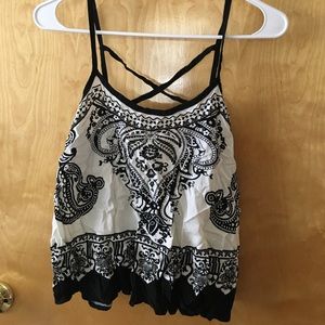 White and black crop top!