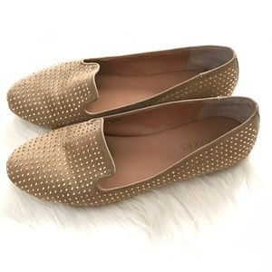 Gold rhinestone flats