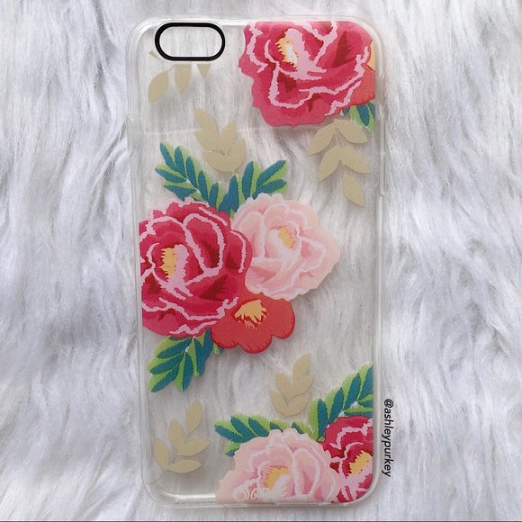 SOLD pink red floral iPhone 6/6s phone case - Picture 2 of 3