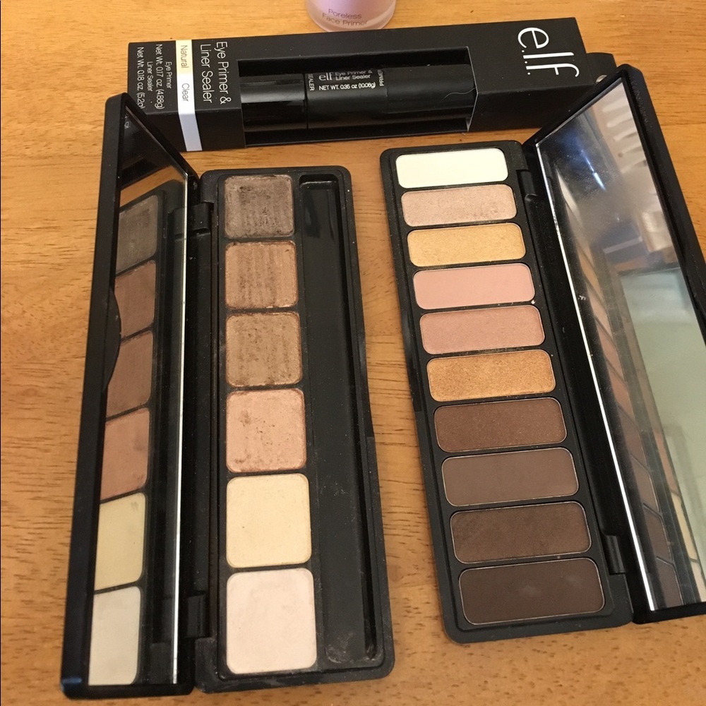 Elf  eyeshadows and primers