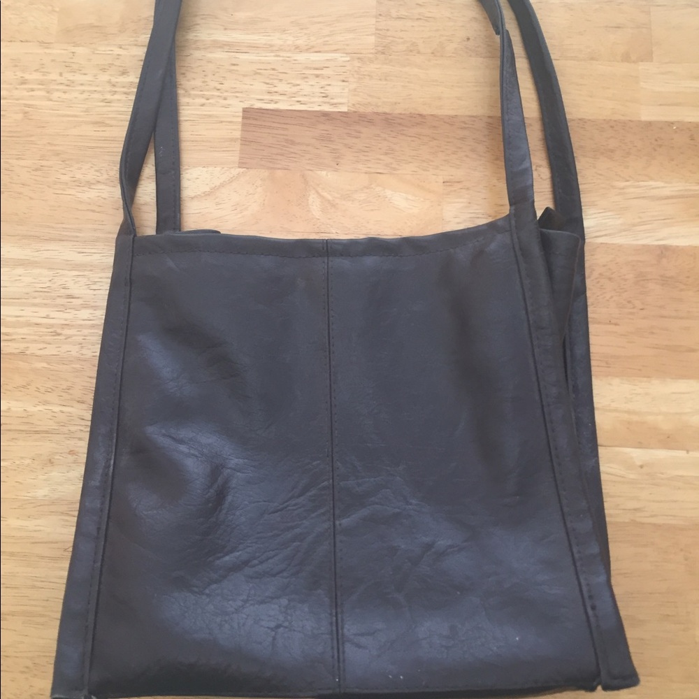 Chocolate Brown Leather tote.