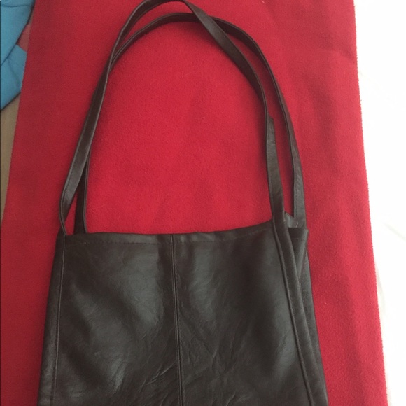 Chocolate Brown Leather tote. - Picture 2 of 7
