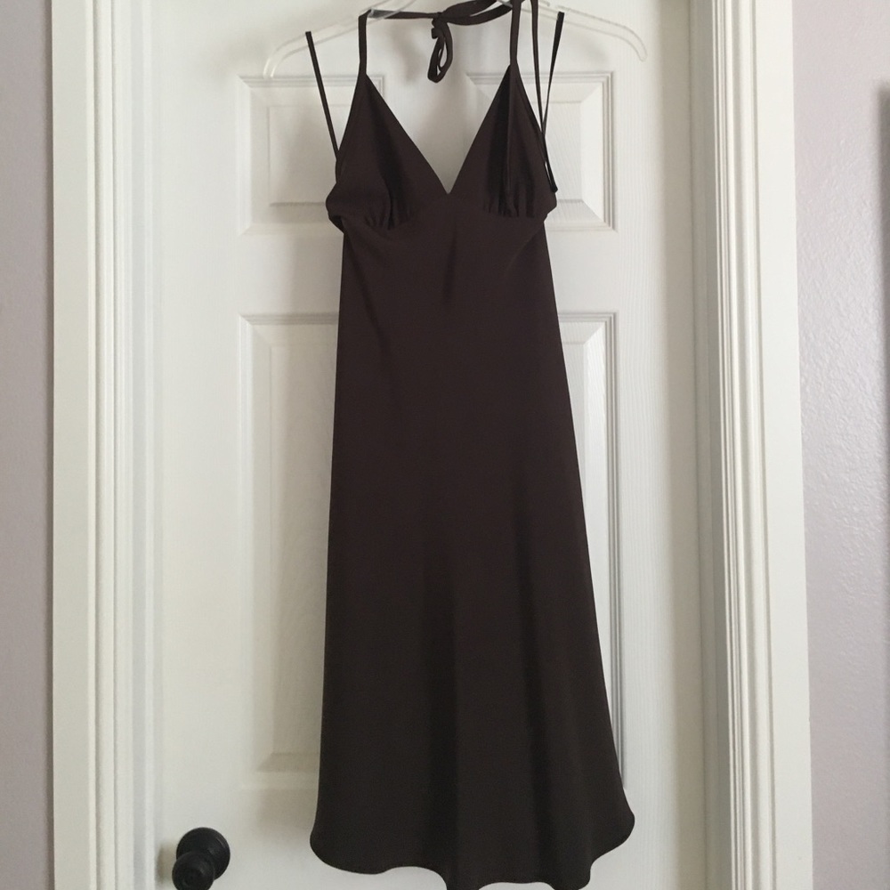Beautiful silk dress. Brown. Size 0