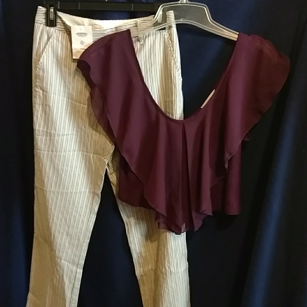 Talbot's Casual Summer Pants,Charlotte Russe Shirt