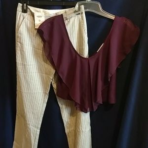 Talbot's Casual Summer Pants,Charlotte Russe Shirt