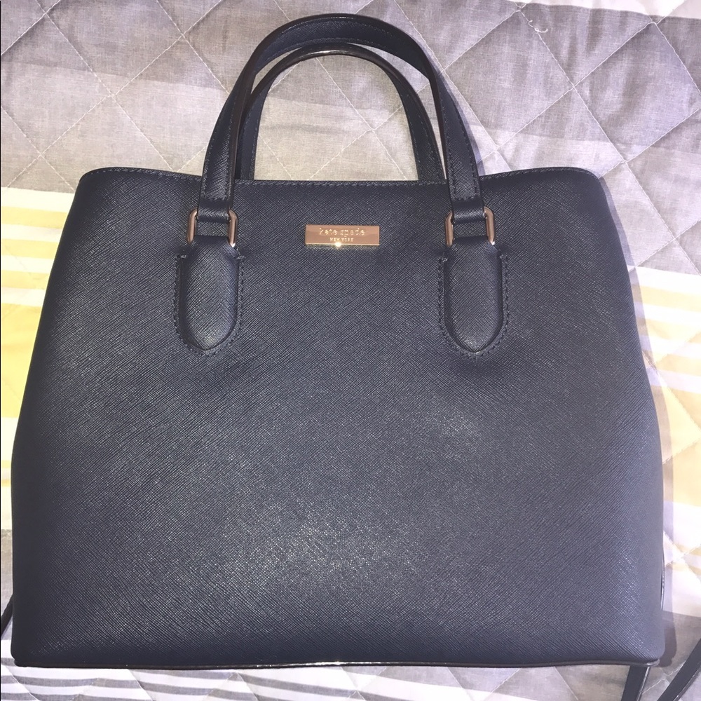 Kate Spade Evangelie Laurel Way Navy Satchel