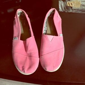 Pink Toms Size Youth 5, barely worn