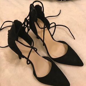 Black Lace Up Heels