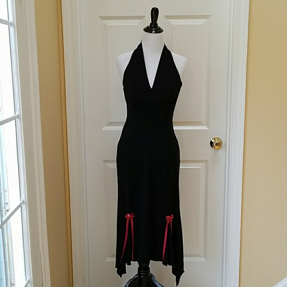 NWOT Black midi gown. Size S.
