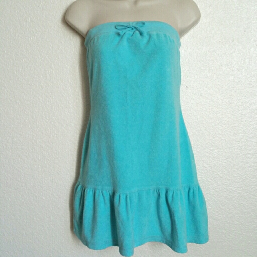 Blue Terry Swim Cover