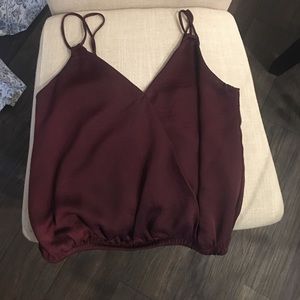 Maroon top from Nordstrom