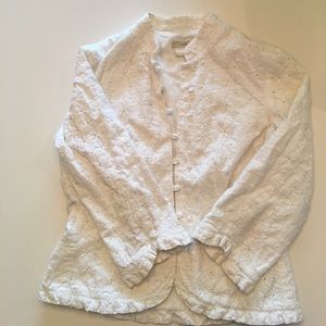 Anthropologie Eyelet cardigan
