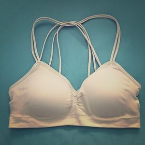 Lightly padded beige bralette
