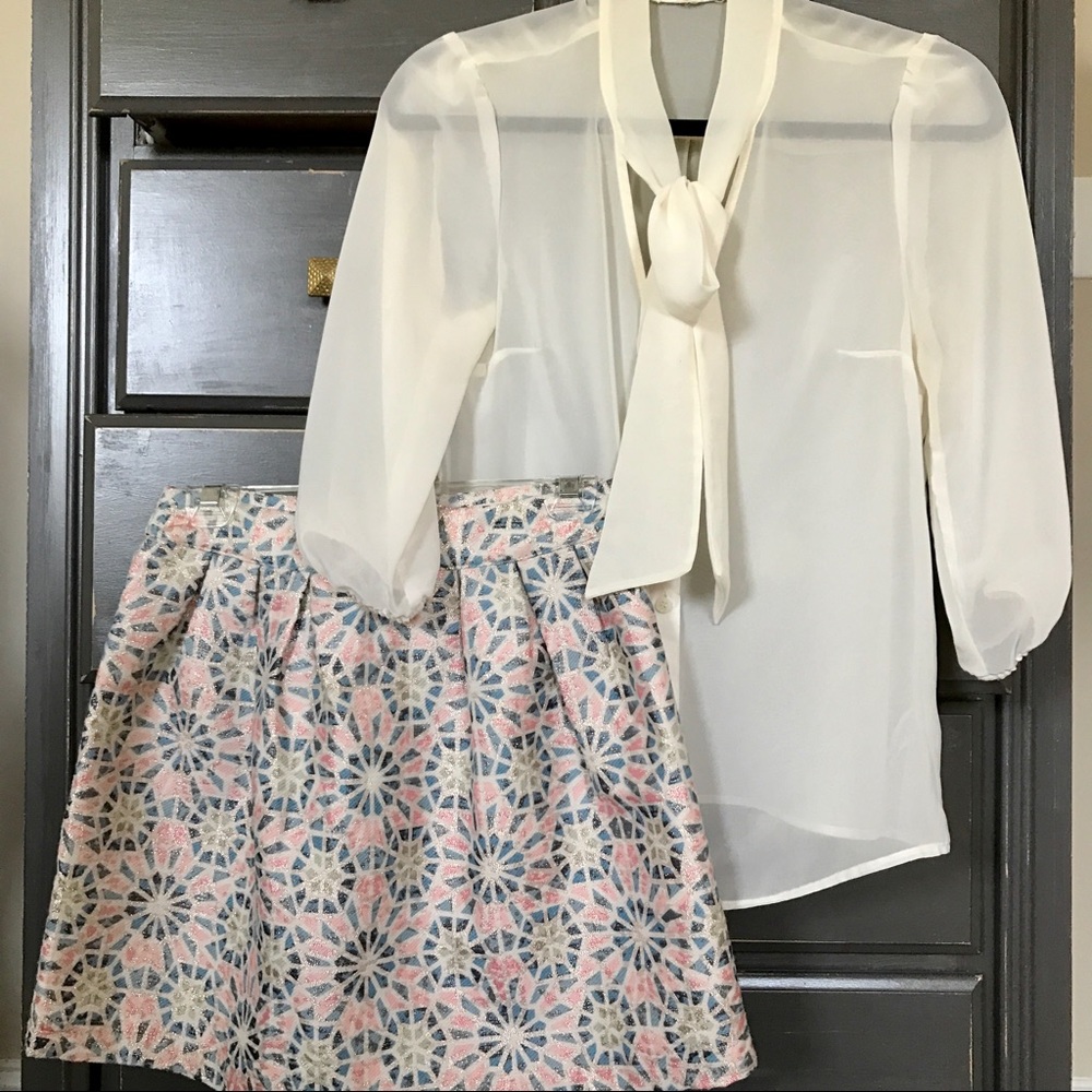 Francesca's Patterned Skirt