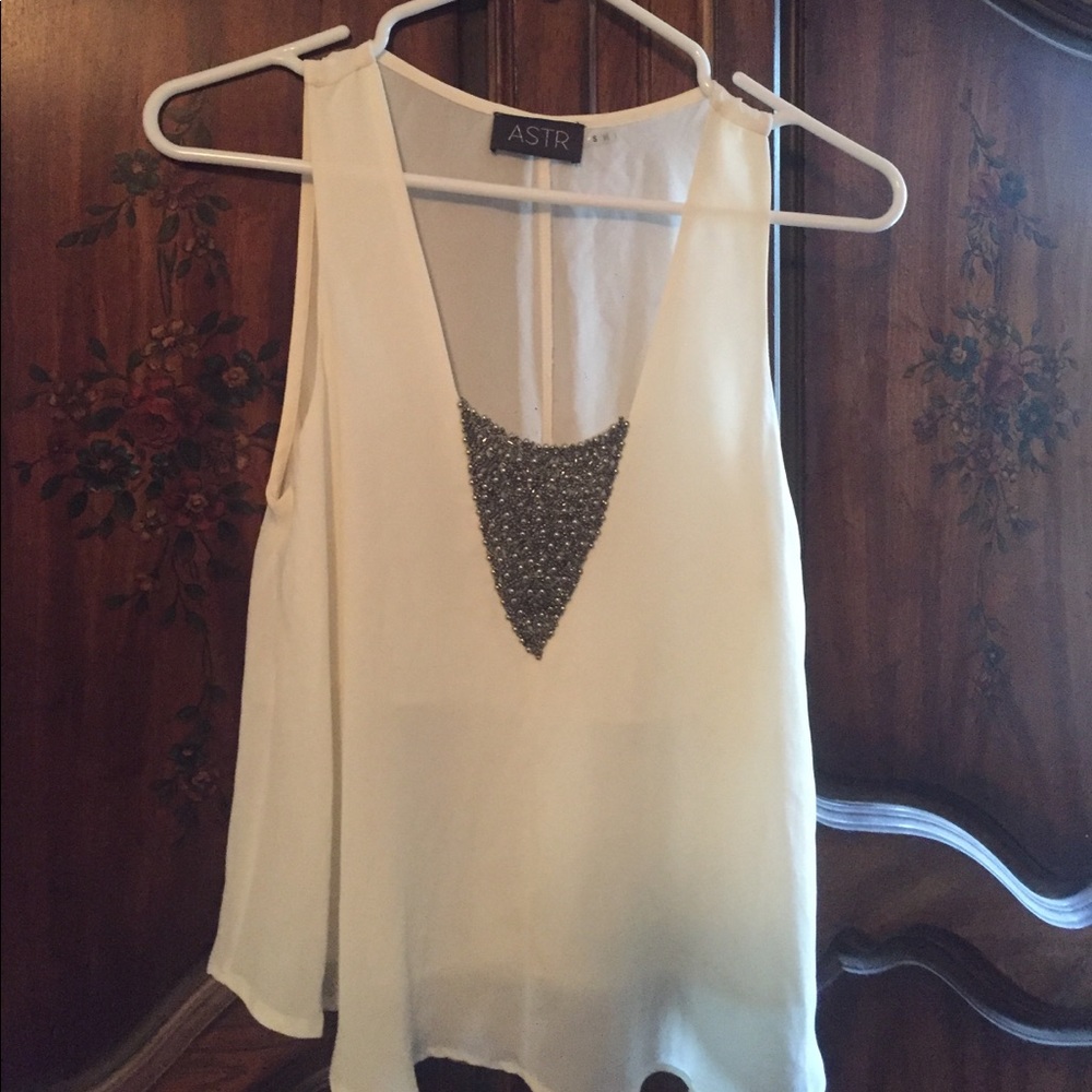 ASTR embellished tank. Size Small.