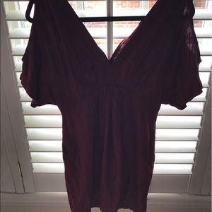 Red dress from LUSH, BURGUNDY RED COLOR
