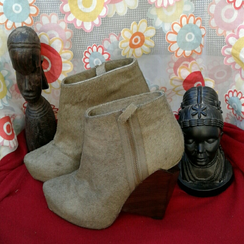 SENSO DIFFUSION MADDEN  PONY HAIR BOOTIES