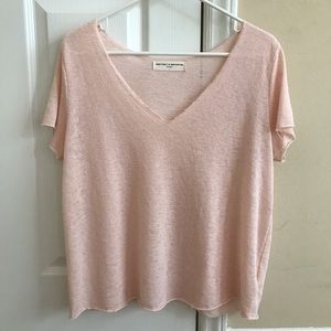 UO Textured Knit V-Neck Tee