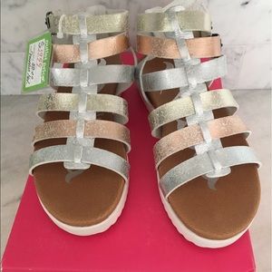 NWT Kids size 13 Nina Metallic Sandals
