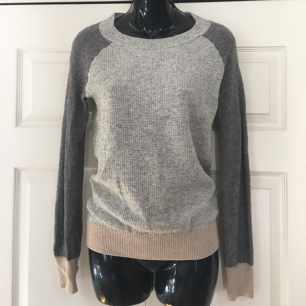 Tan j crew small sweater