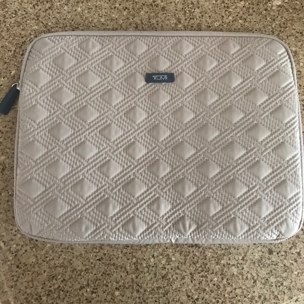 Tumi quilted laptop sleeve