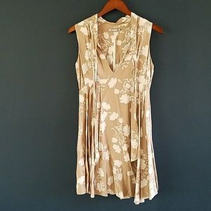 Sleeveless Neck Tie Swing Dress