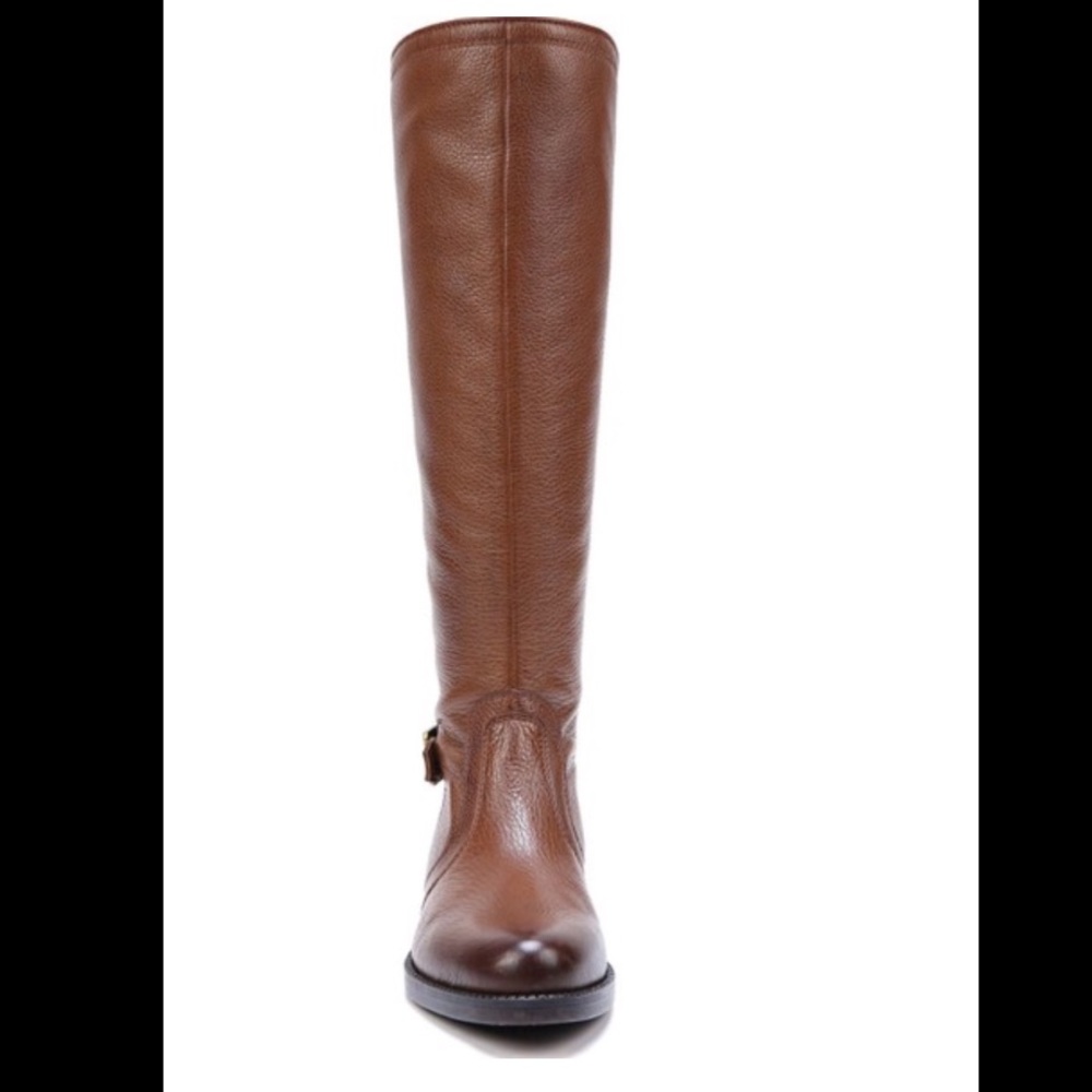 Franco Sarto dark brown tall leather riding boot - Picture 4 of 8