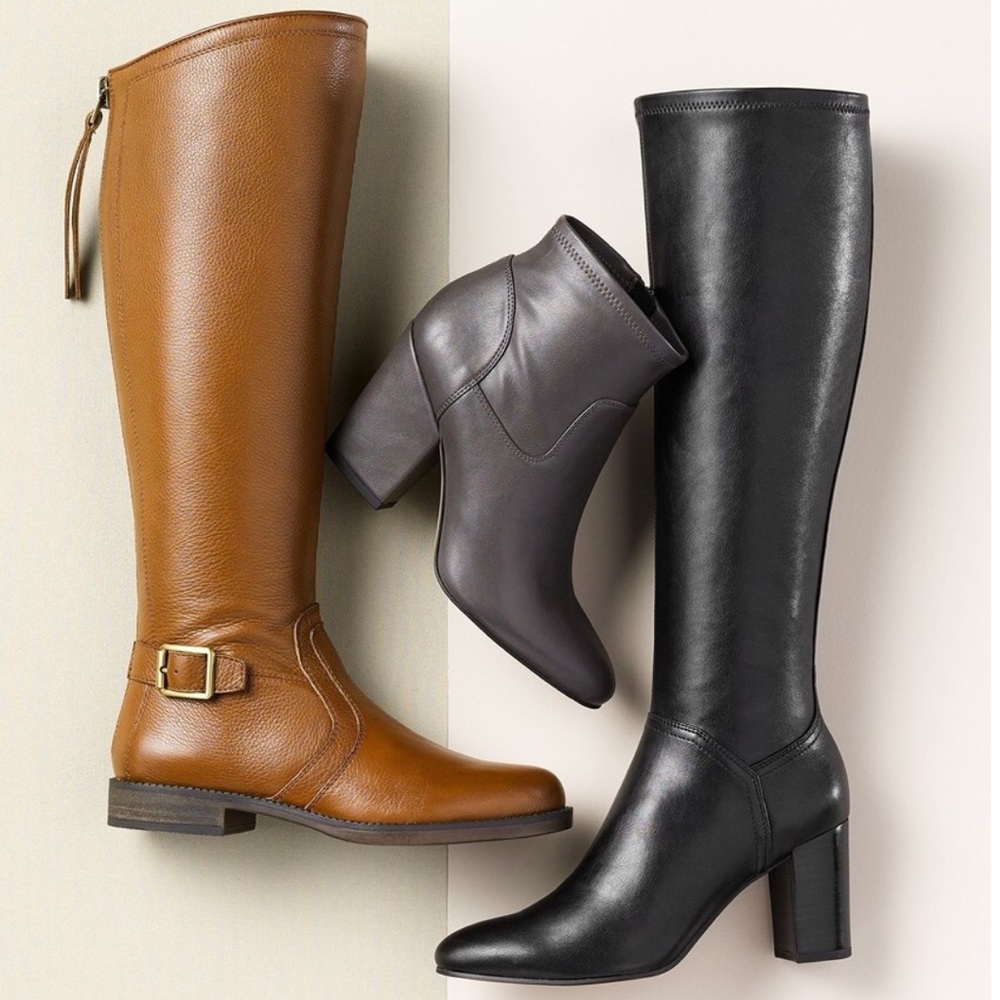 Franco Sarto dark brown tall leather riding boot - Picture 7 of 8