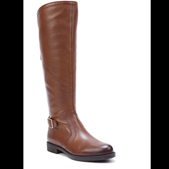Franco Sarto dark brown tall leather riding boot - Picture 2 of 8