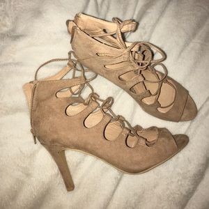 Nine West Unforgettable Lace Up Heels
